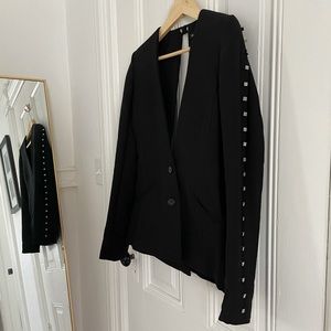 Alexander Wang black studded blaze w/cutout back